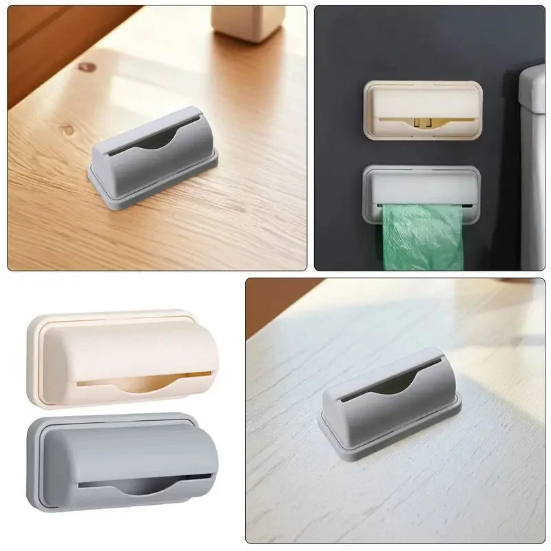 Organizador de bolsas de basura de pared para cocina y baño — Wall Mounted Bathroom Organizer