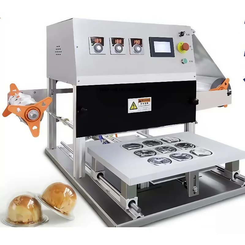 Selladora eléctrica semiautomática para 9 bandejas de comida — Electric Heating Lunch Box