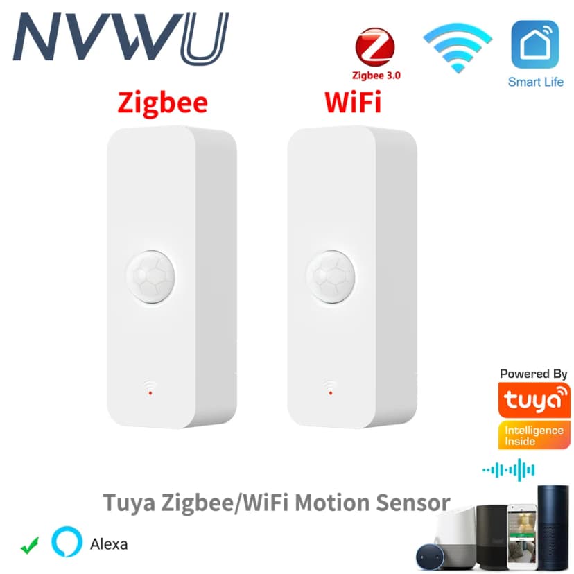 Sensor Movimiento PIR Tuya WiFi Zigbee para Casa Inteligente — Tuya Smart Home Devices