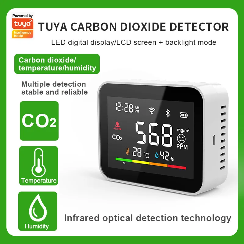 Tuya WiFi Temperatur Feuchtigkeit und CO2 Sensor Echtzeit — Tuya WIFI Temperatur- und Feuchtigkeitssensor | Tuya