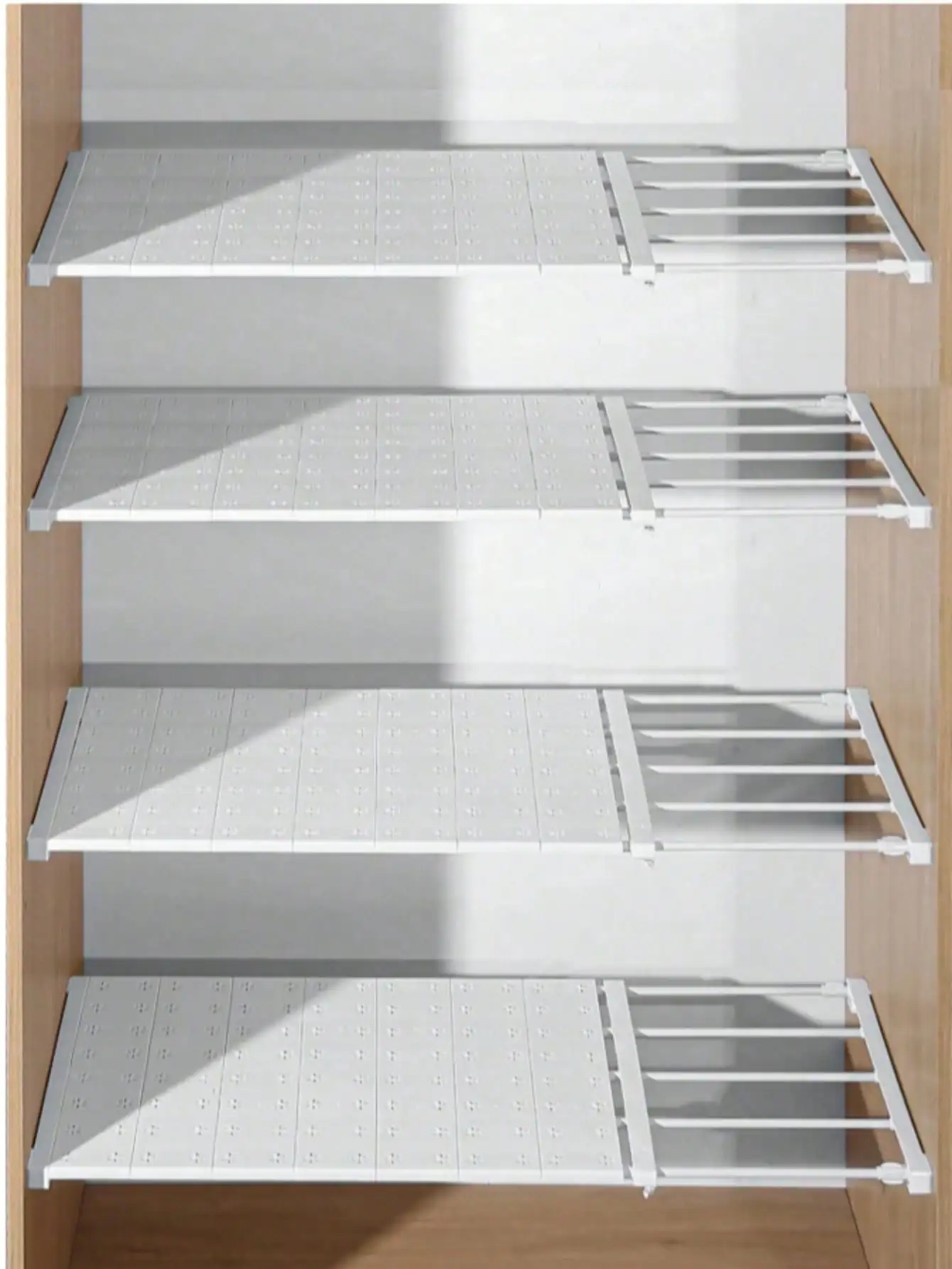 Scaffale Regolabile Senza Trapano per Cucina e Armadio — Scaffale Organizzatore Cucina