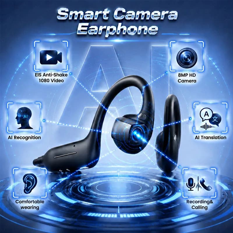 Übersetzer-Kopfhörer mit 1080P-Kamera und BT 5.4 — Hearphones
