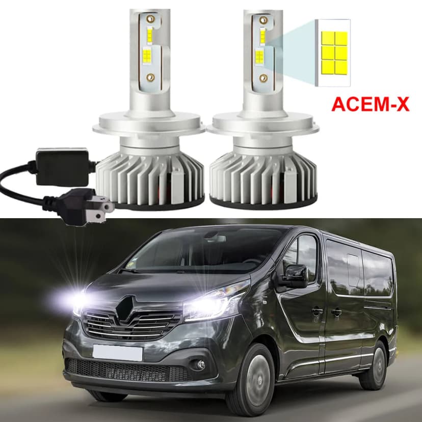 Renault Trafic X82 LED Canbus 6500K - Luces Altas y Bajas — Bombillas LED para Coche Canbus | Renault