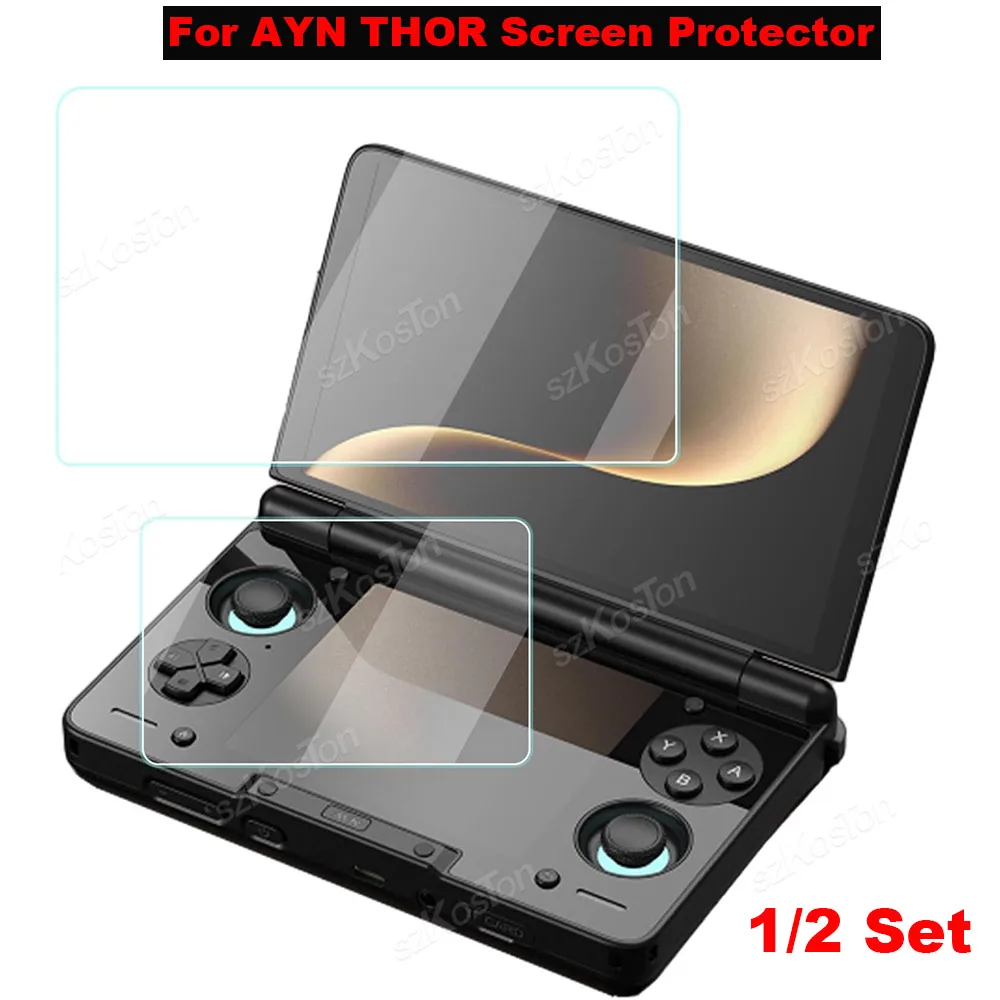 Protettore in vetro temperato AYN THOR Flip doppio schermo — Schermo di Ricambio Gaming | AYN