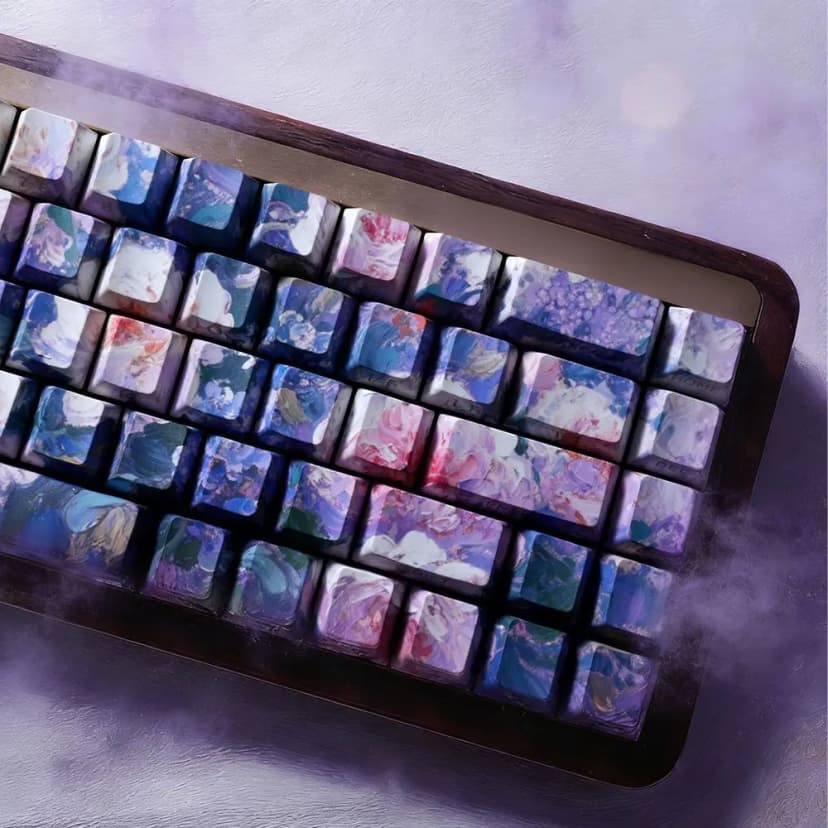 Cherry Purple Haze Keycaps 74 Tasten für magnetische Tastatur — Keycaps