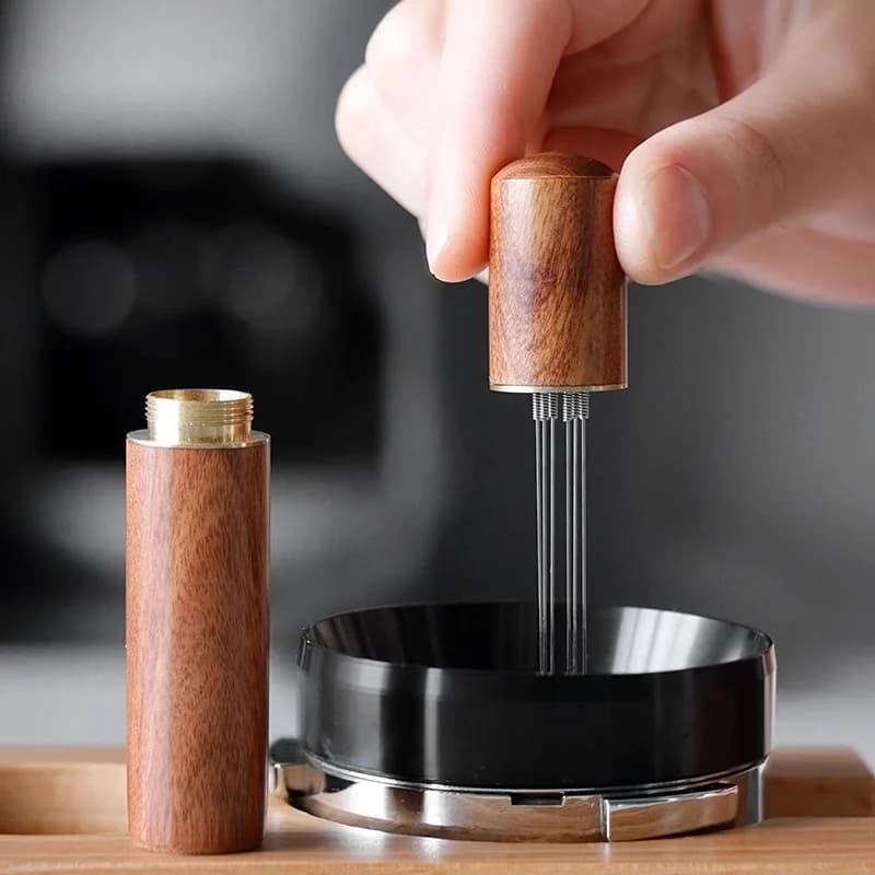 Distributeur Niveleur de Café Espresso en Acier Inoxydable — Distributeur de café 58mm