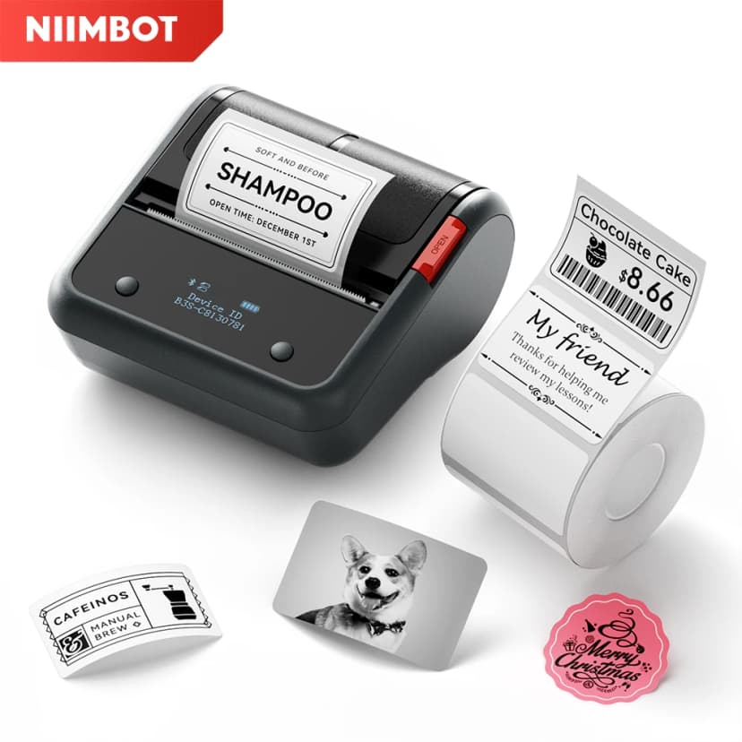 Impressora de etiquetas sem fio Niimbot B3S 3 polegadas — Impressora de bolso sem fio | Niimbot