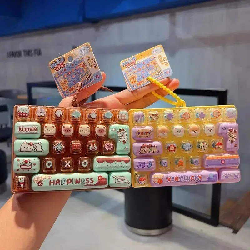 26-Key Keycap Fidget Keychain | Original Gift — Keycaps
