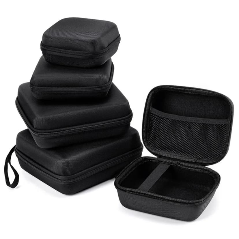 Funda rígida EVA negra para auriculares, protección mini — Auriculares