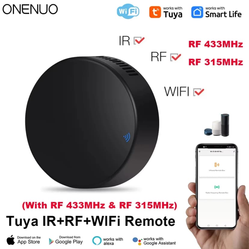 Tuya WiFi RF IR Fernbedienung: TV und Klimaanlage per App steuern — Tuya Smart Home Geräte