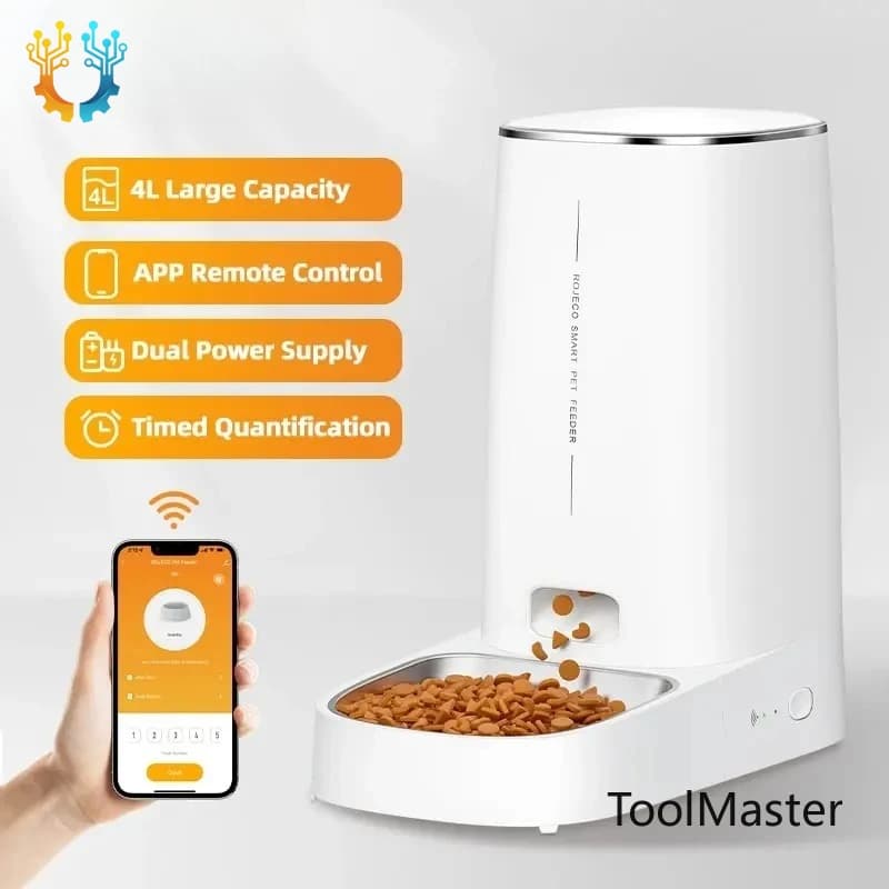 Automatischer WiFi-Futterspender 2026 für Katzen und Hunde — Automatischer Futterautomat WIFI
