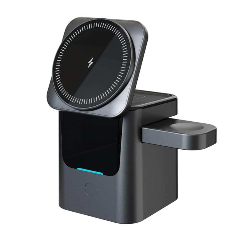 Caricatore Wireless Magnetico Pieghevole 3 in 1 15W — Caricatore Wireless Magnetico 3 in 1