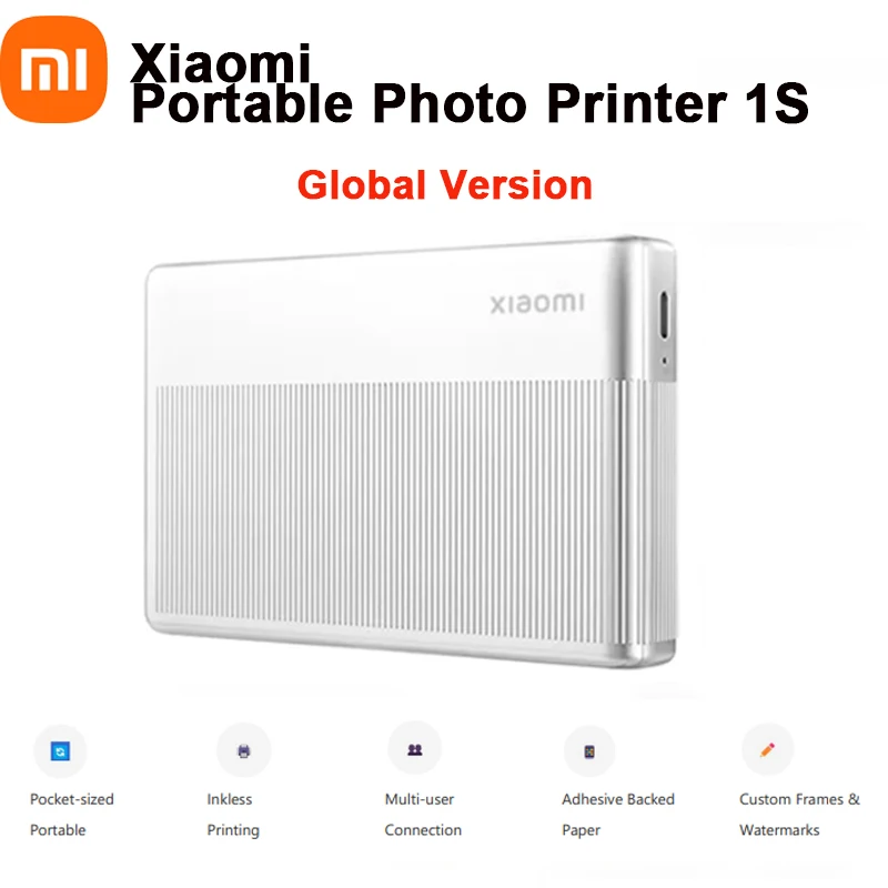 Xiaomi Pocket Printer 1s: Kabelloser Druck ohne Tinte — Tintenloser Bluetooth-Drucker | Xiaomi