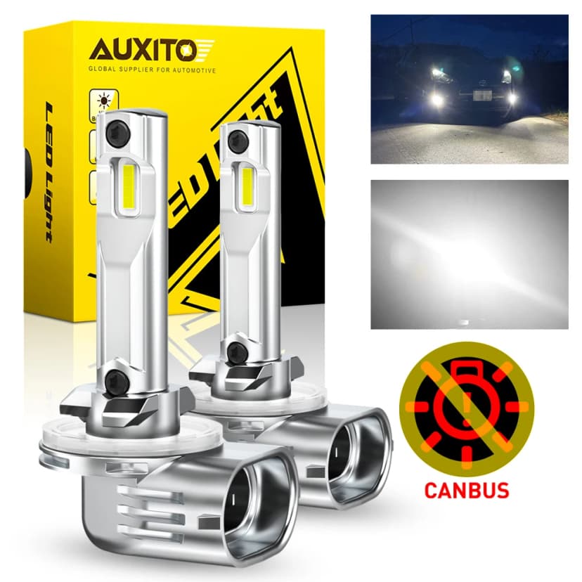 AUXITO H27W LED Canbus 6500K: Luz Antiniebla Sin Error — Bombillas LED para Coche Canbus | AUXITO